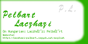 pelbart laczhazi business card